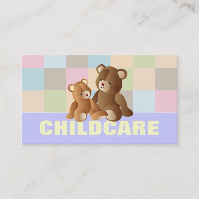 Cartes de visite de Childcare (Devant)