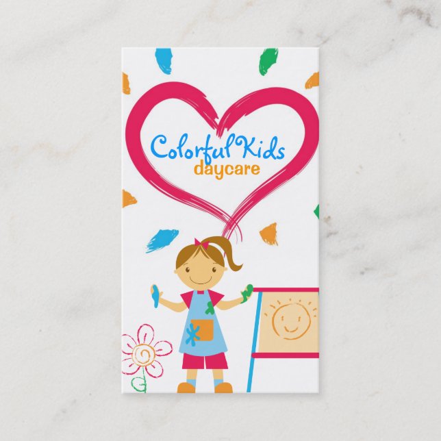 Cartes de visite de Childcare (Devant)