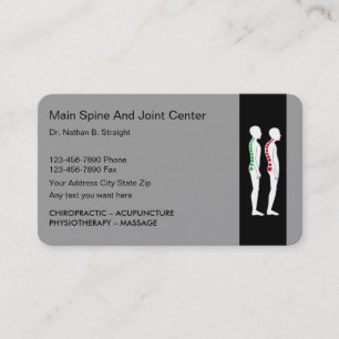 Cartes de visite de chiroprakteur
