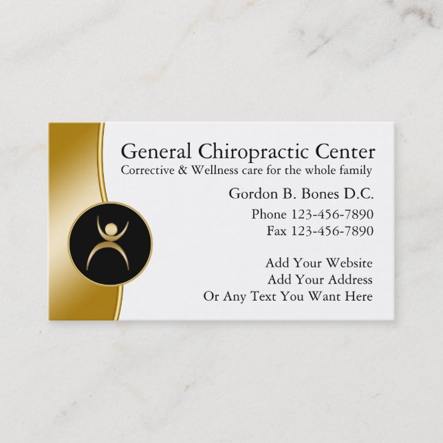 Cartes de visite de chiroprakteur (Devant)