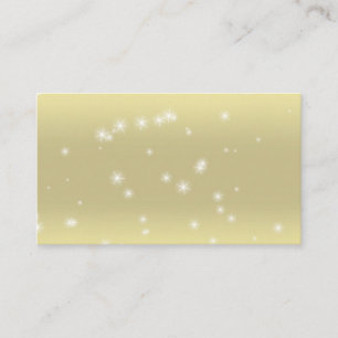 Cartes de visite de ciel d'or de lumière
