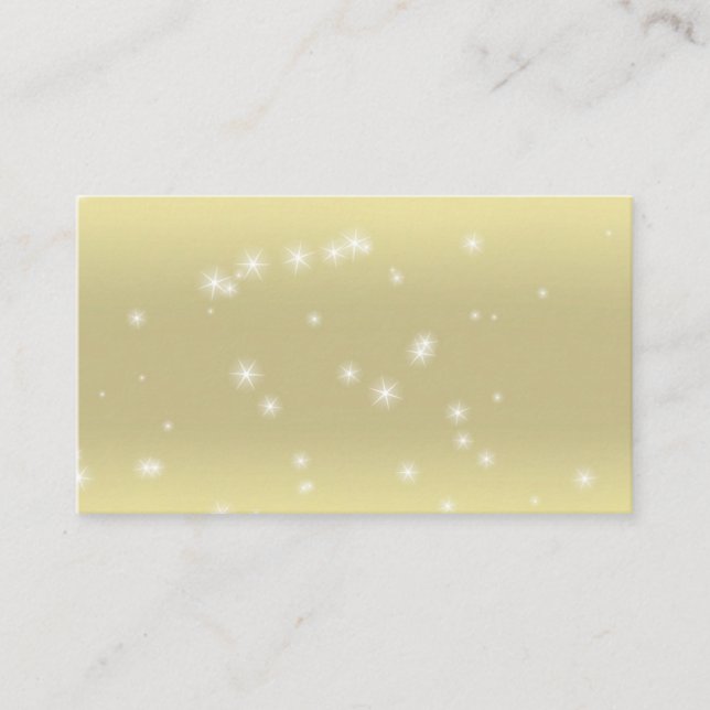 Cartes de visite de ciel d'or de lumière (Devant)