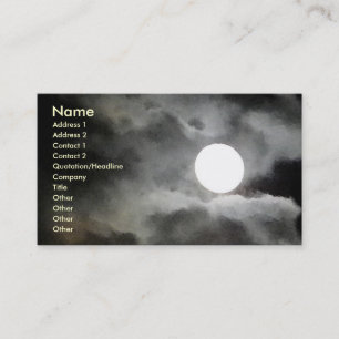 Cartes de visite de clair de lune de HACHE