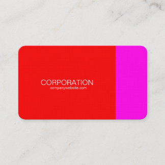 cartes de visite de classe rouge et magenta