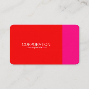 cartes de visite de classe rouge et rose