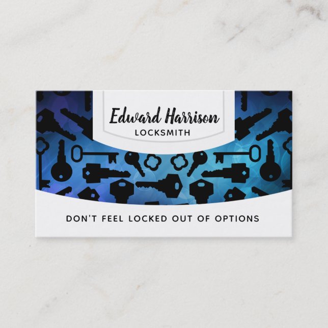 Cartes de visite de clés (Devant)