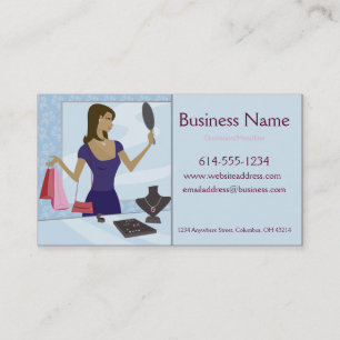 Cartes de visite de client de bijoux