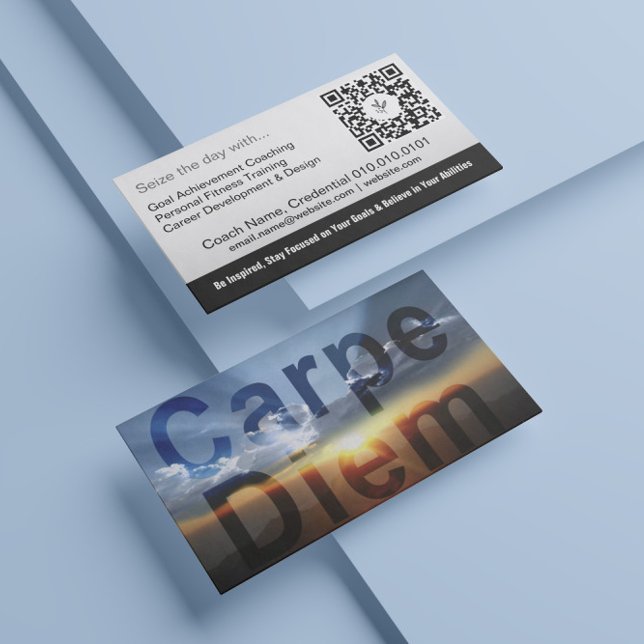 Cartes de visite de coaching Carpe Diem (Carpe Diem)