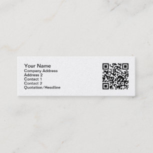 Cartes de visite de code de QR