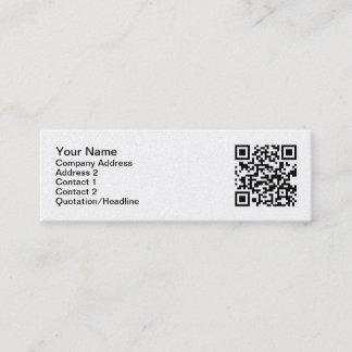 Cartes de visite de code de QR