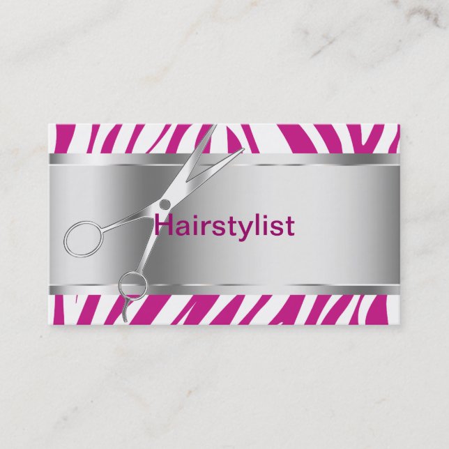 Cartes de visite de coiffeur (Devant)