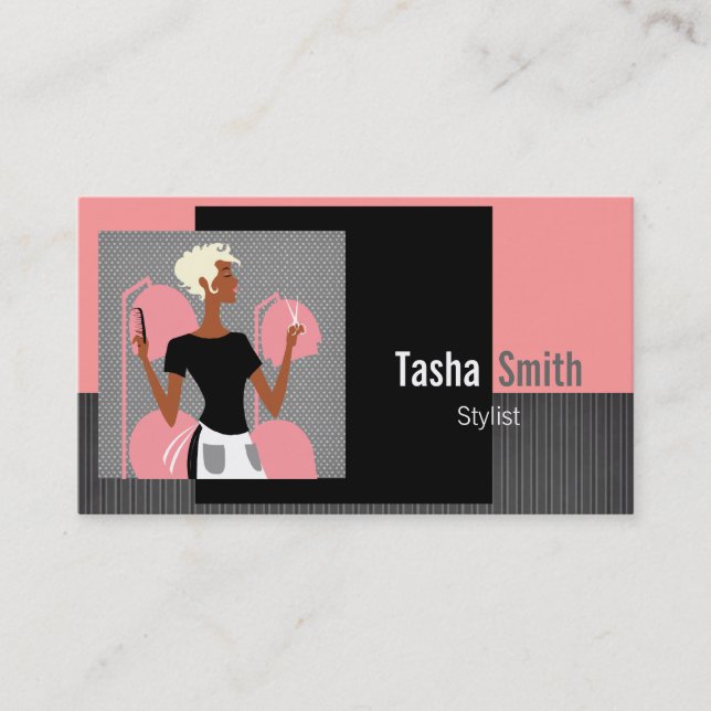Cartes de visite de coiffeur (Devant)
