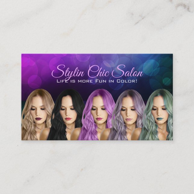 Cartes de visite de coiffeur (Devant)