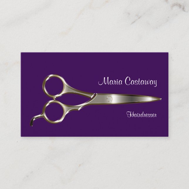 Cartes de visite de coiffeur (Devant)