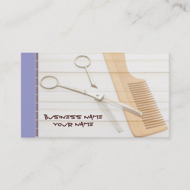 Cartes de visite de coiffeur (Devant)
