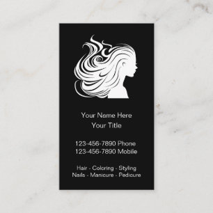Cartes de visite de coiffeur mobile