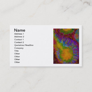 Cartes de visite de colorant de cravate