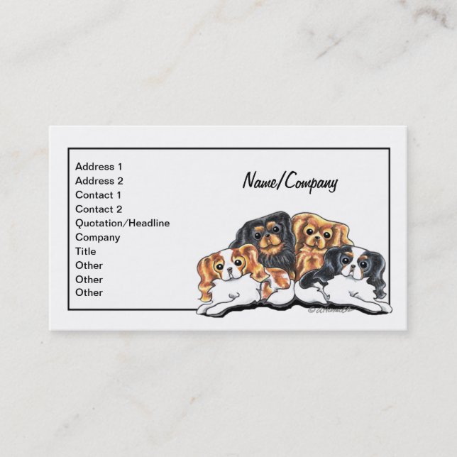 CARTES DE VISITE de compagnie CKCS (Devant)