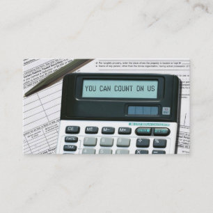 Cartes de visite de comptabilité