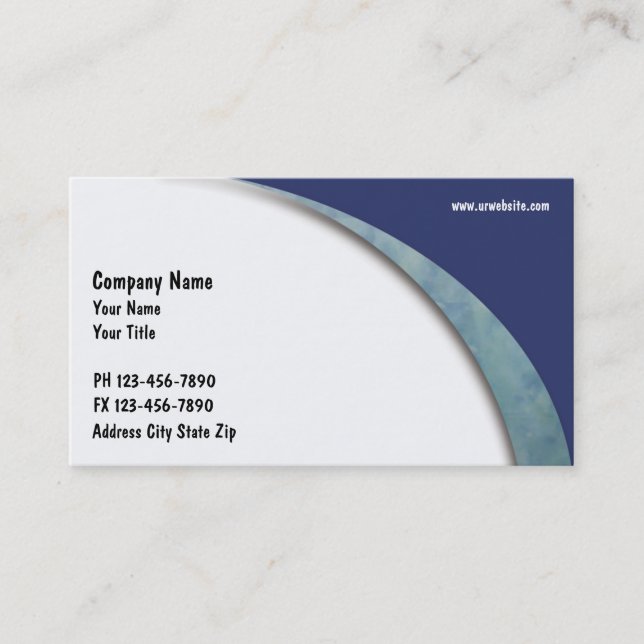 Cartes de visite de comptable (Devant)