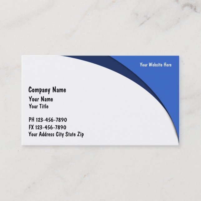 Cartes de visite de comptable (Devant)