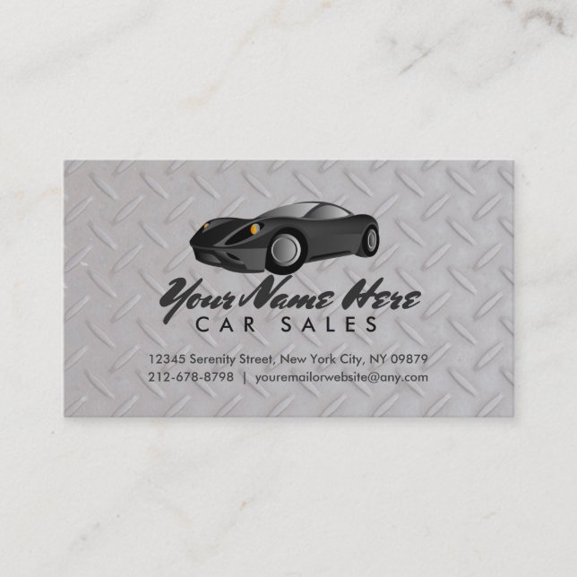 Cartes de visite de concessionaire automobile (Devant)
