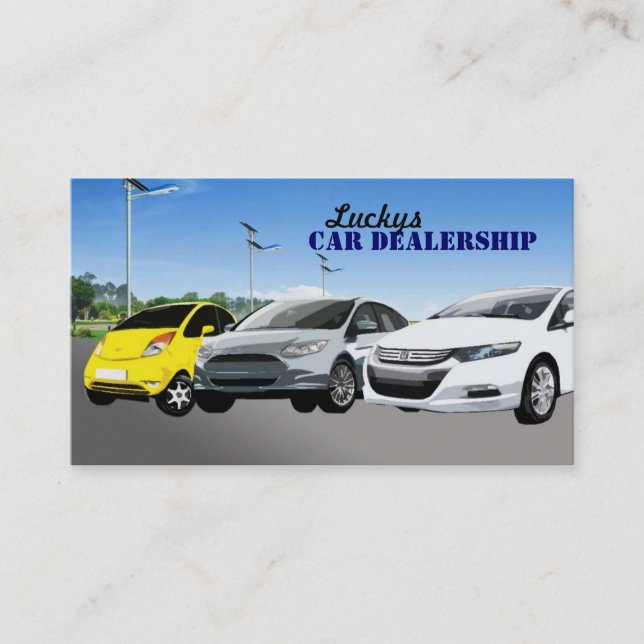 Cartes de visite de concessionnaire automobile (Devant)