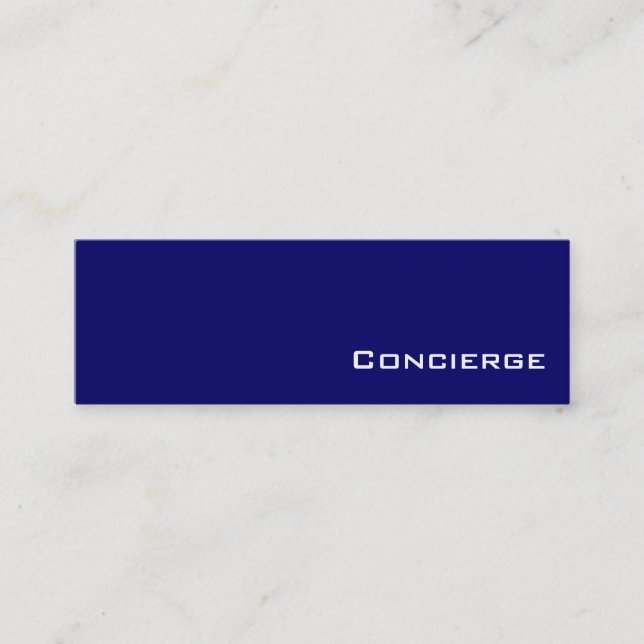 Cartes de visite de conciergerie blanc Marine (Devant)