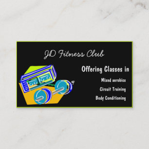 Cartes de visite de conditionnement physique