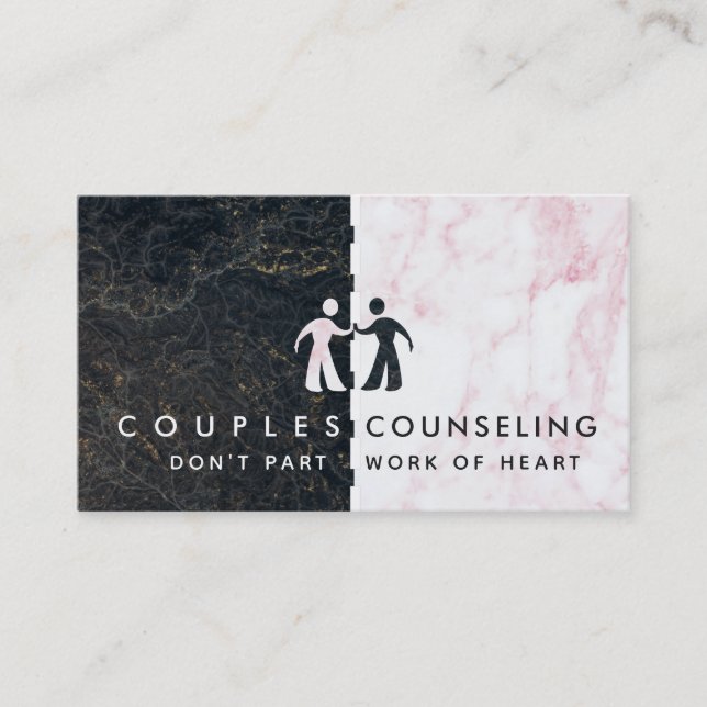 Cartes de visite de conseil des couples (Devant)