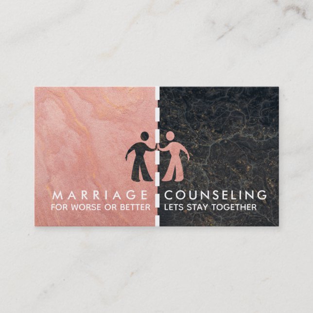 Cartes de visite de conseil en mariage (Devant)