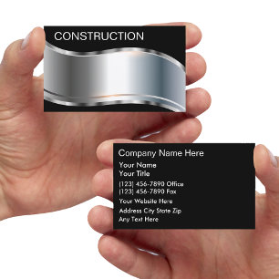 Cartes de visite de construction