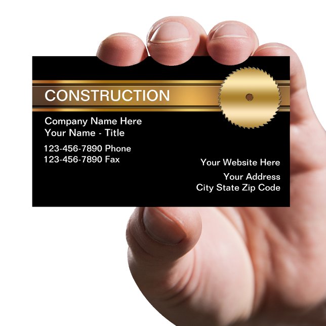 Cartes de visite de construction classique (Créateur téléchargé)