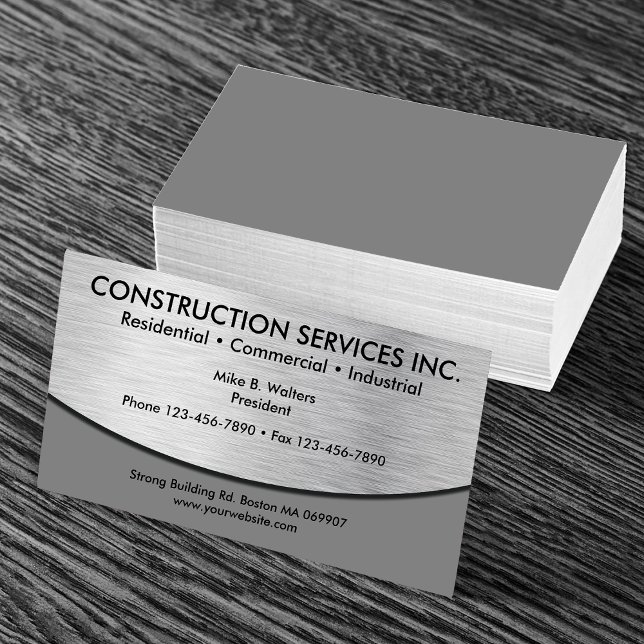 Cartes de visite de construction cool (Créateur téléchargé)