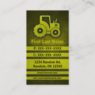 Cartes de visite de construction sur mesure