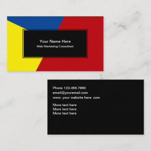 Cartes de visite de consultant en marketing techno
