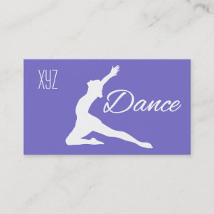 Cartes de visite de couleurs personnalisés DANSE