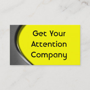 Cartes de visite de courbe en métal