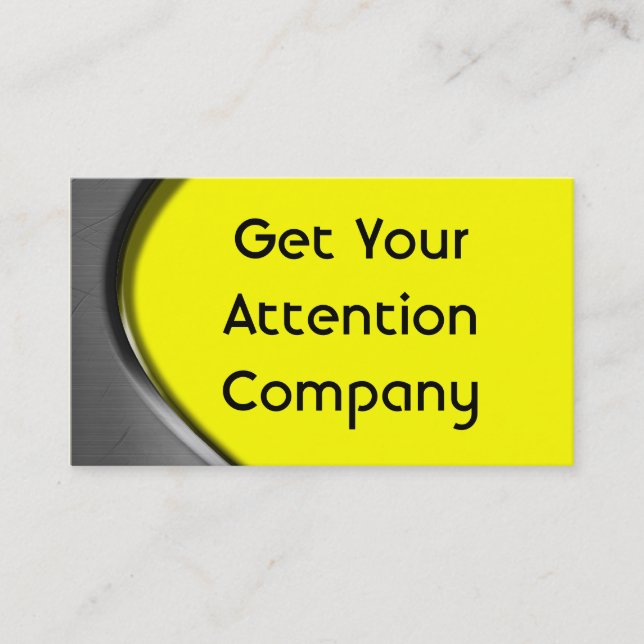 Cartes de visite de courbe en métal (Devant)