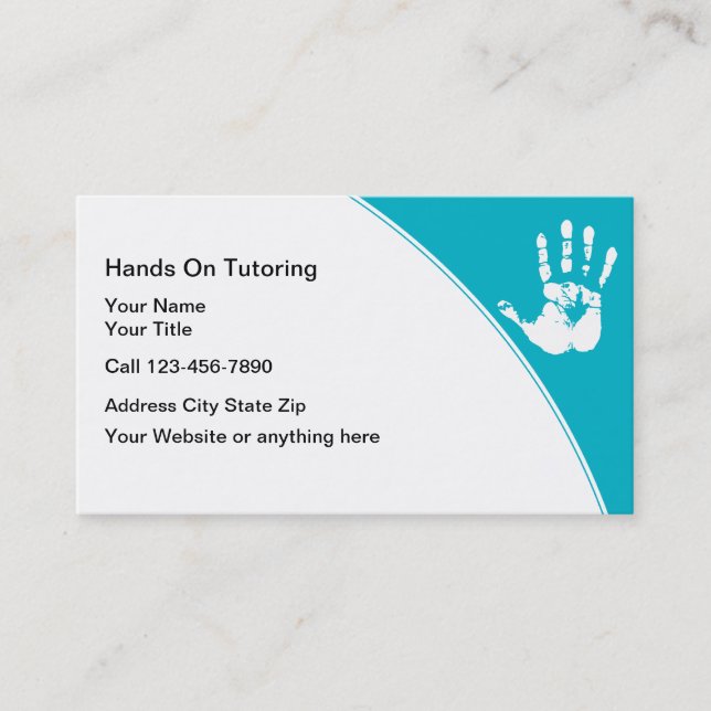 Cartes de visite de cours particuliers (Devant)