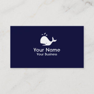 Cartes de visite de coutume de bleu marine de
