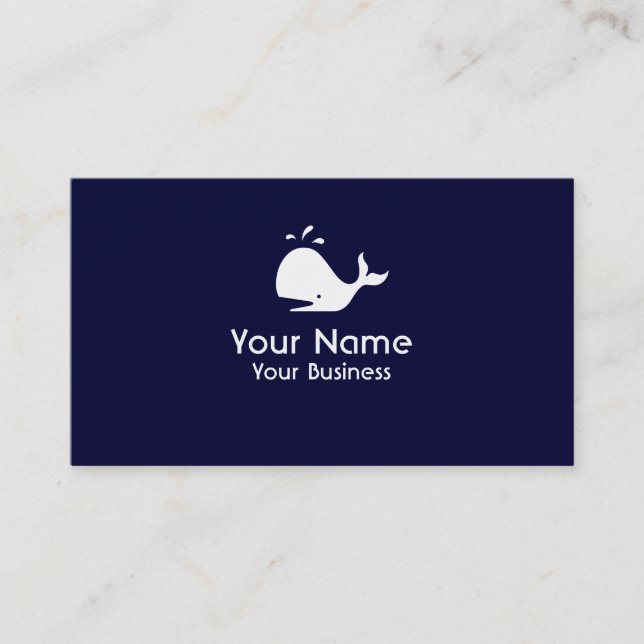 Cartes de visite de coutume de bleu marine de (Devant)