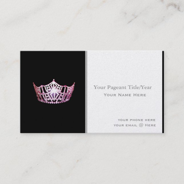 Cartes de visite de coutume de couronne de style (Devant)