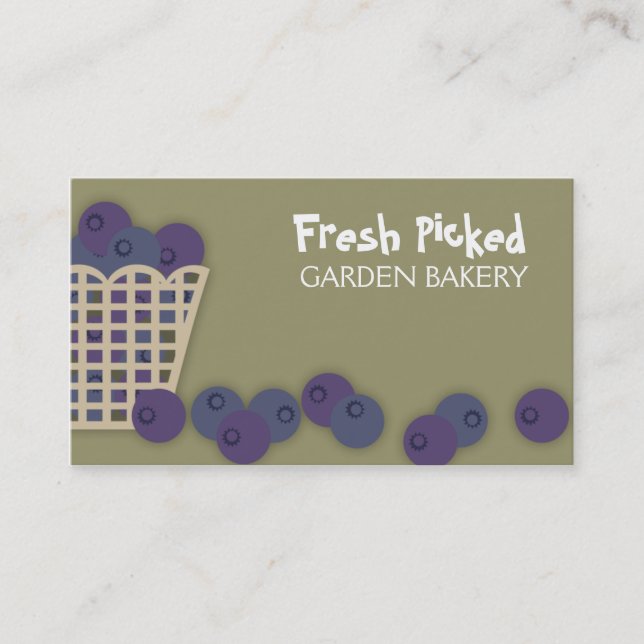 cartes de visite de cuisine de cuisson de panier (Devant)
