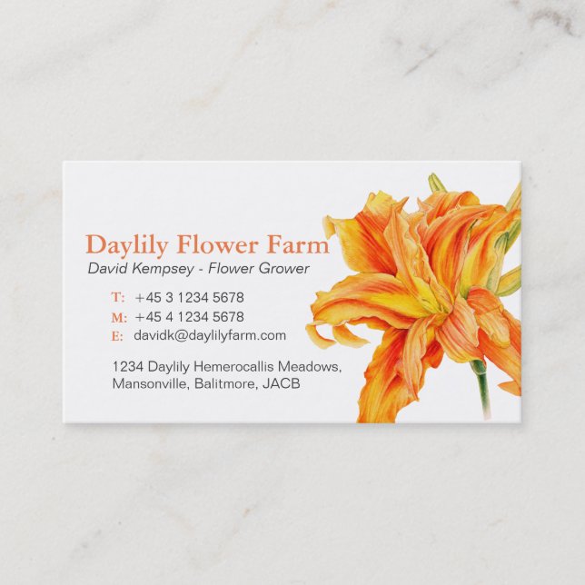 Cartes de visite de cultivateur (Devant)