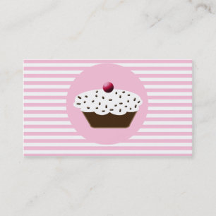 cartes de visite de cupcake