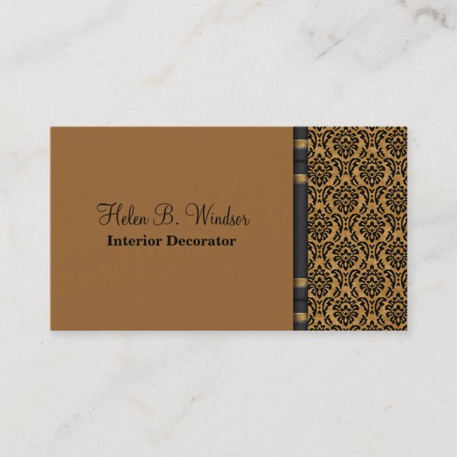 Cartes de visite de décorateur intérieur (Devant)