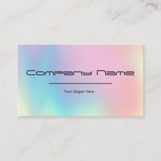 Cartes de visite de dégradé holographique