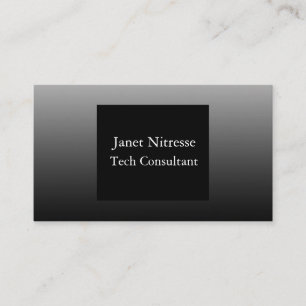 Cartes de visite de dégradé noir