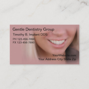 Cartes de visite de dentiste